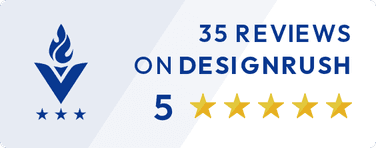 DesignRush agency reviews badge