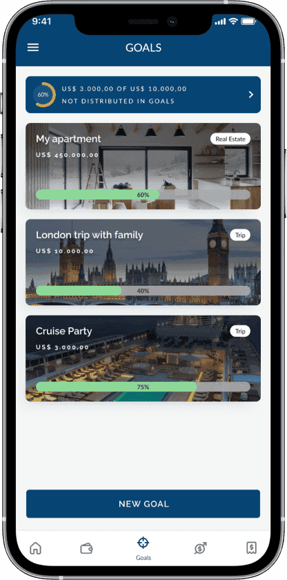 EQI investment app goals screen 2 for Cheesecake Labs fintech case study