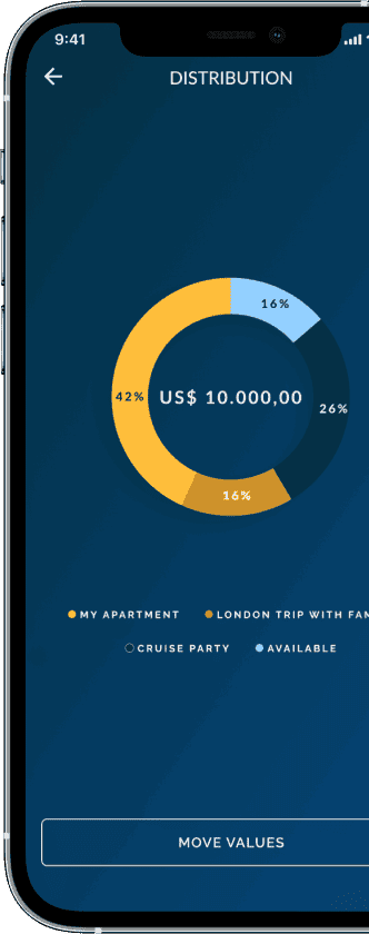 EQI investment app goals screen for Cheesecake Labs fintech case study