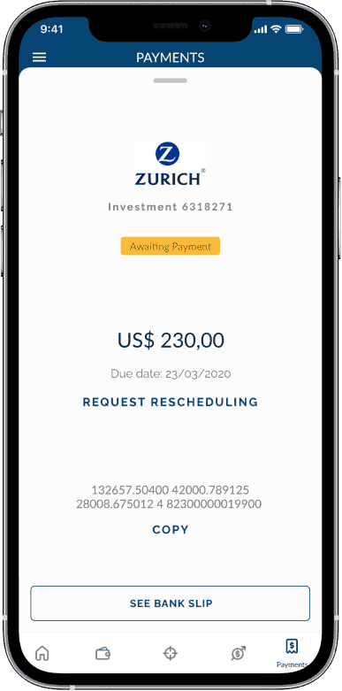 EQI investment app payments screen 2 for Cheesecake Labs fintech case study