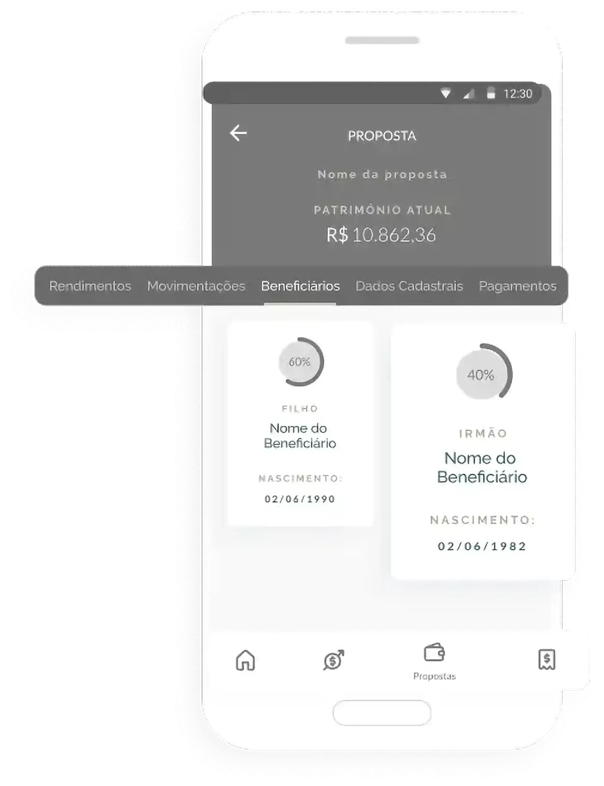 EQI investment app UX design 2 for Cheesecake Labs fintech case study