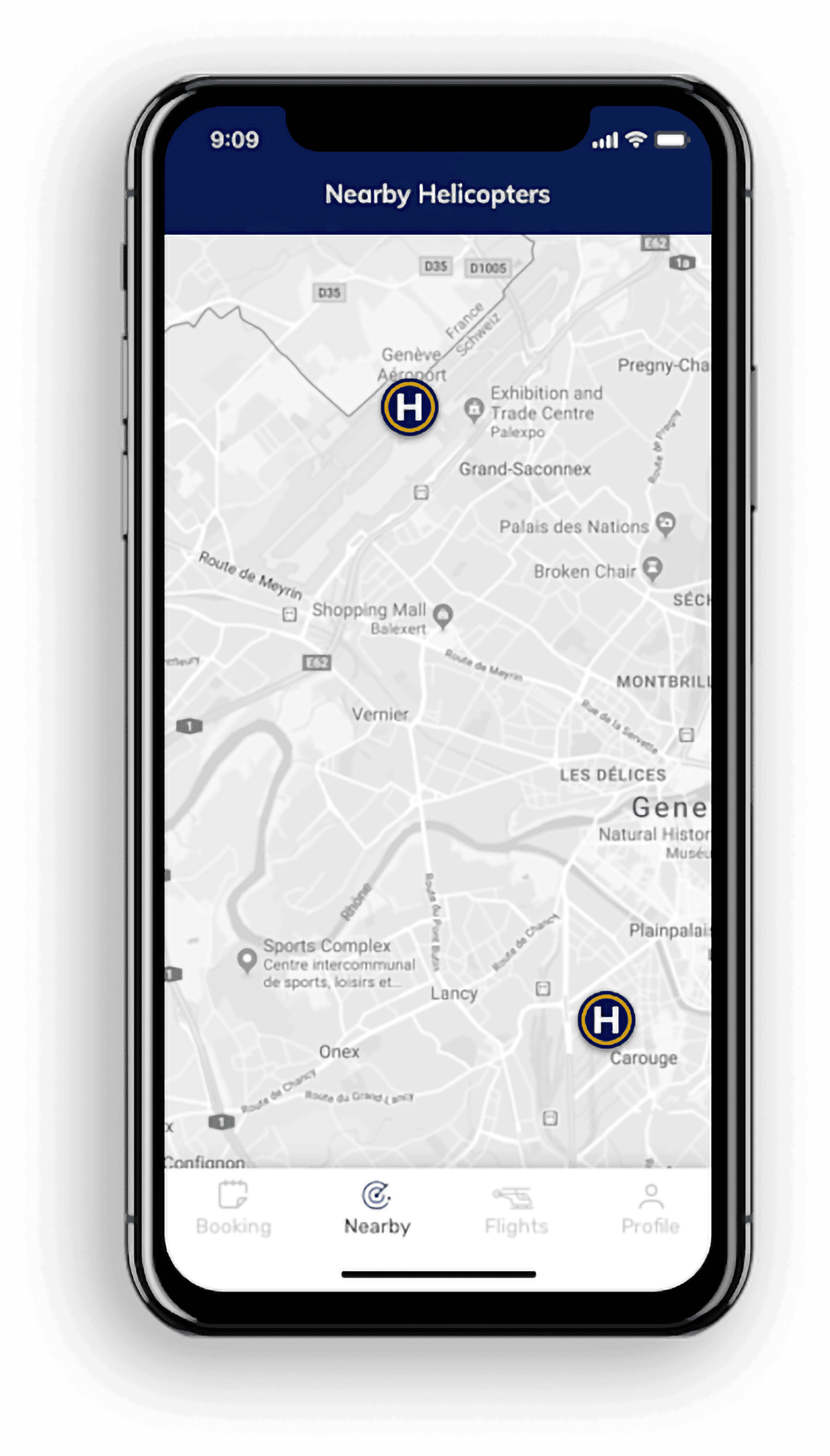 Findheli app multi-device group mockup for Cheesecake Labs nearshore development case study