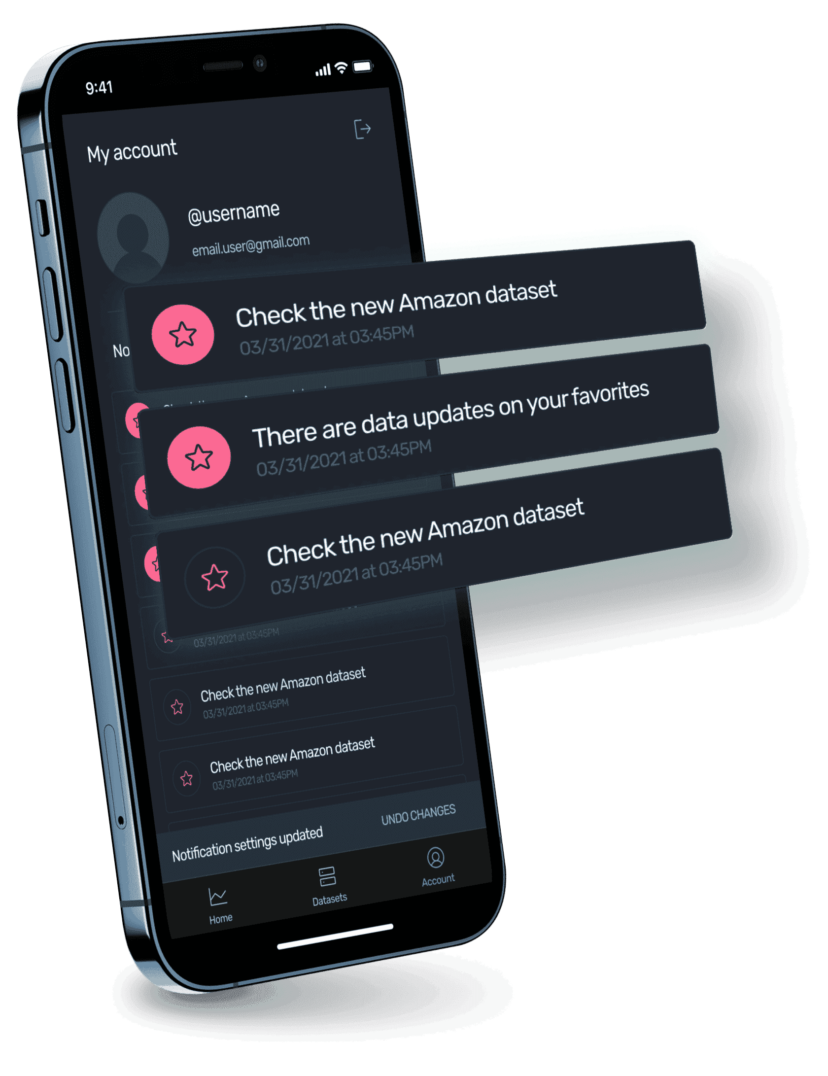 Notifications mock