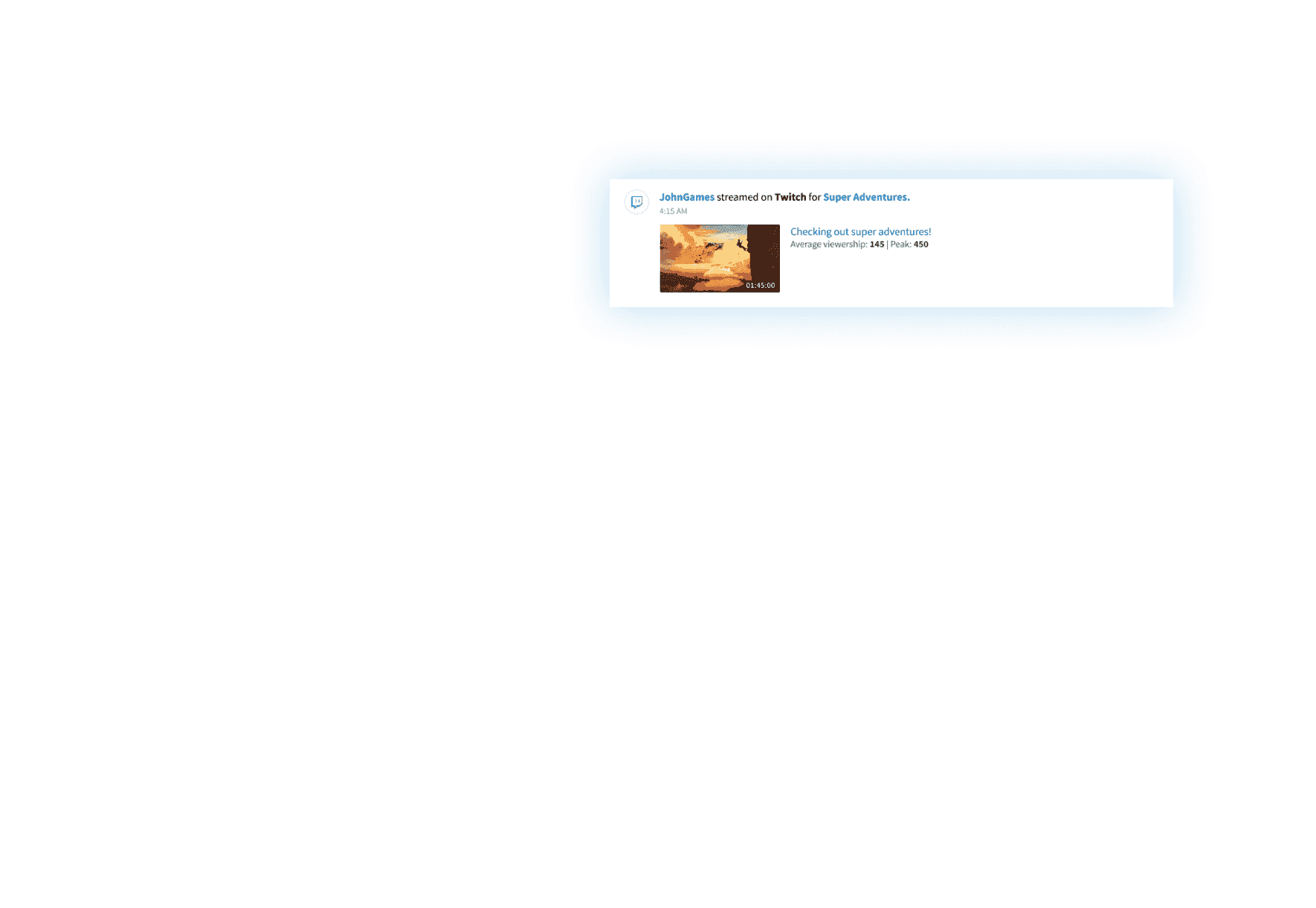 Woovit - Activity Feed Video Entry